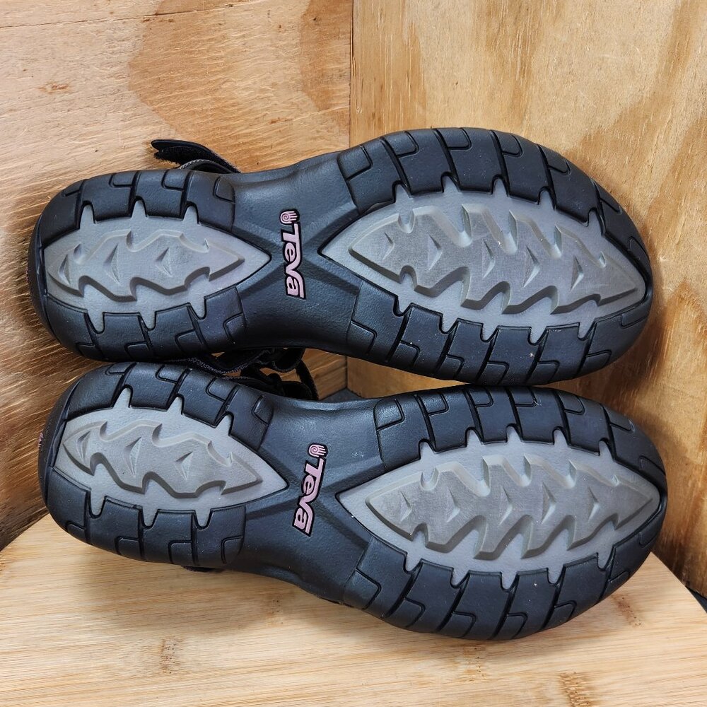 Teva Tirra Womens Black Hiking Sandals Size 10 - Picture 8 of 9